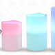 Ohuhu Real Wax Flameless Candles, $11 with code ZS3VV3C2